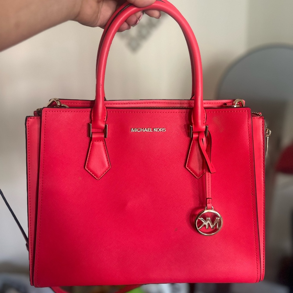 MK Red Large Bag